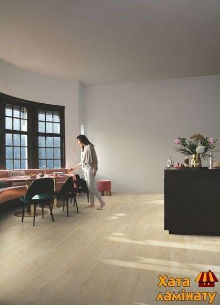 Кварц вінілова плитка для підлоги Quick-Step Fuse Linen oak greige SGMPC20328 фото