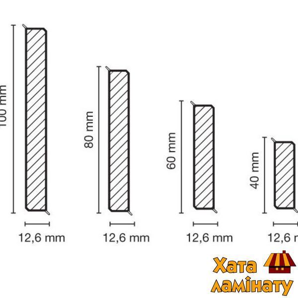 Плинтус Doellken Cubu flex 1246 платина серебро 80mm Cubu 1246 80mm фото
