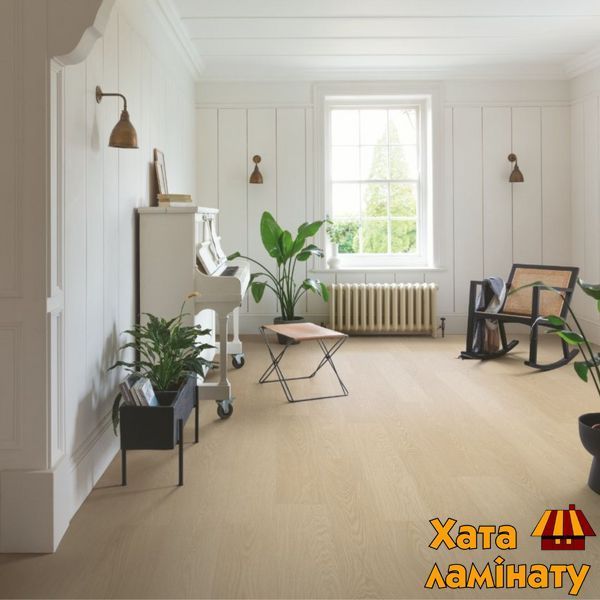 Кварц вінілова плитка для підлоги Quick-Step Blos base Milky oak AVSPT40277 фото
