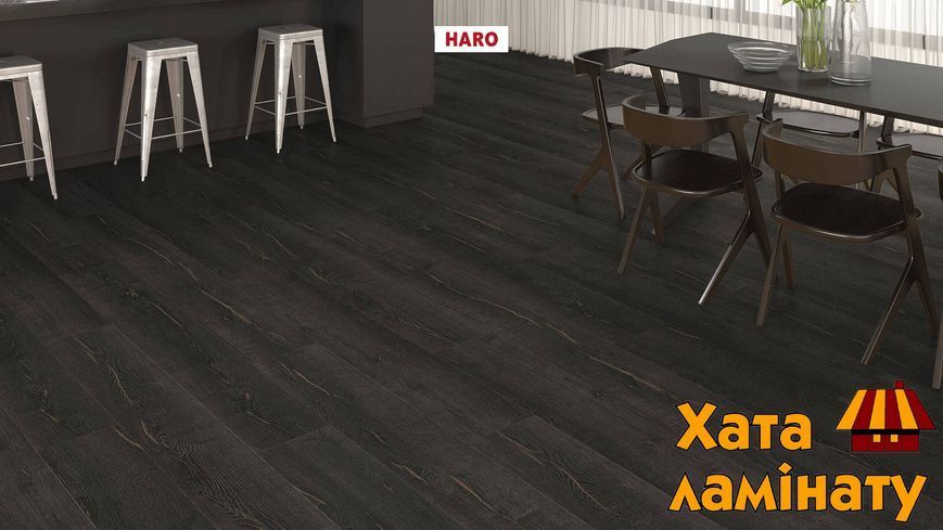 Ламинат Haro Tritty 200 Aqua Oak Metallic Black 544772 фото