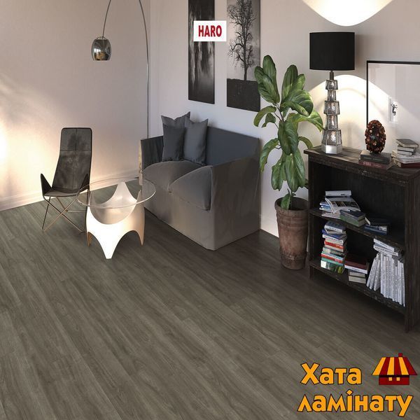 Ламинат Haro Tritty 100 Oak Eleganza Antique Grey 541471 фото