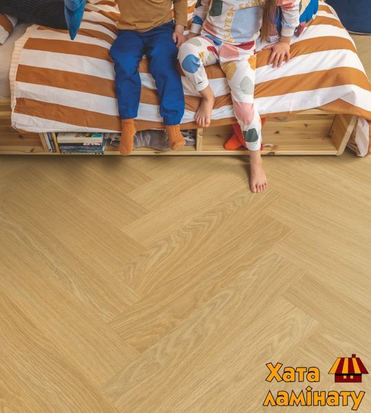 Кварц вінілова плитка для підлоги Quick-Step Ciro Herringbone Pure oak honey AVHBU40360 фото