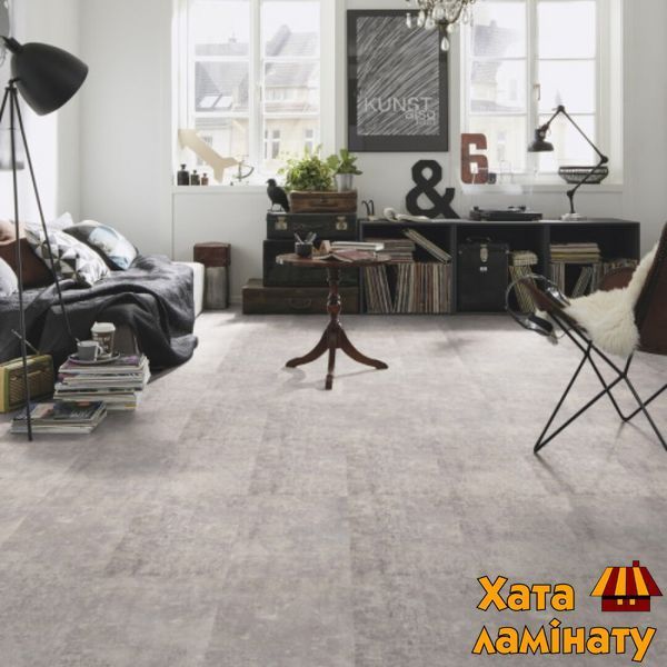 Кварц виниловая плитка для пола Wineo 400 DB Stone&nbsp;Craft&nbsp;Concrete&nbsp;Grey DB302SL фото