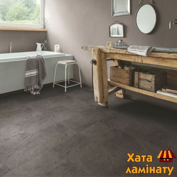Кварц виниловая плитка для пола Quick-Step Blush Black slate SGTC20304 фото