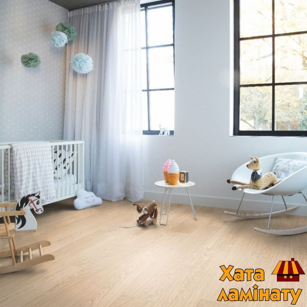 Кварц вінілова плитка для підлоги Quick-Step Bloom Pure oak blush AVMPU40097 фото